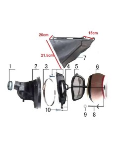 Caja de Filtro de Aire Completa 250/450CC