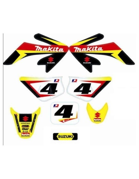 Adhesivos Pitbike Suzuki Makita CRF50