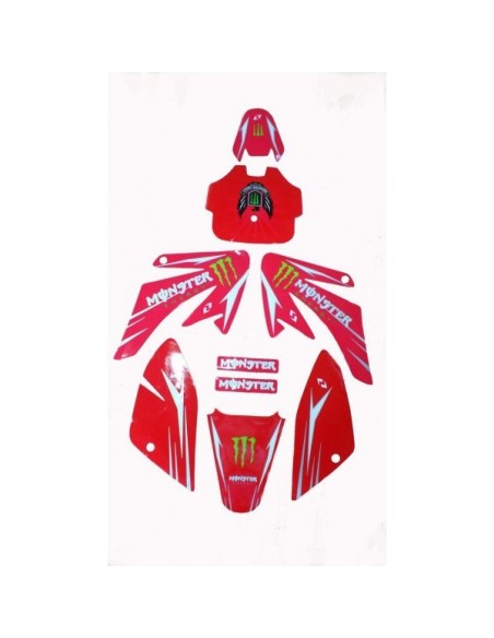 Adhesivos Pitbike Monster Energy CRF50/CRF70
