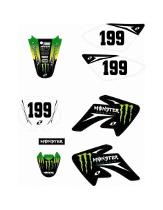 Adhesivos Pitbike Monster Energy CRF70