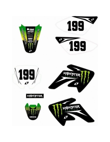 Adhesivos Pitbike Monster Energy CRF70